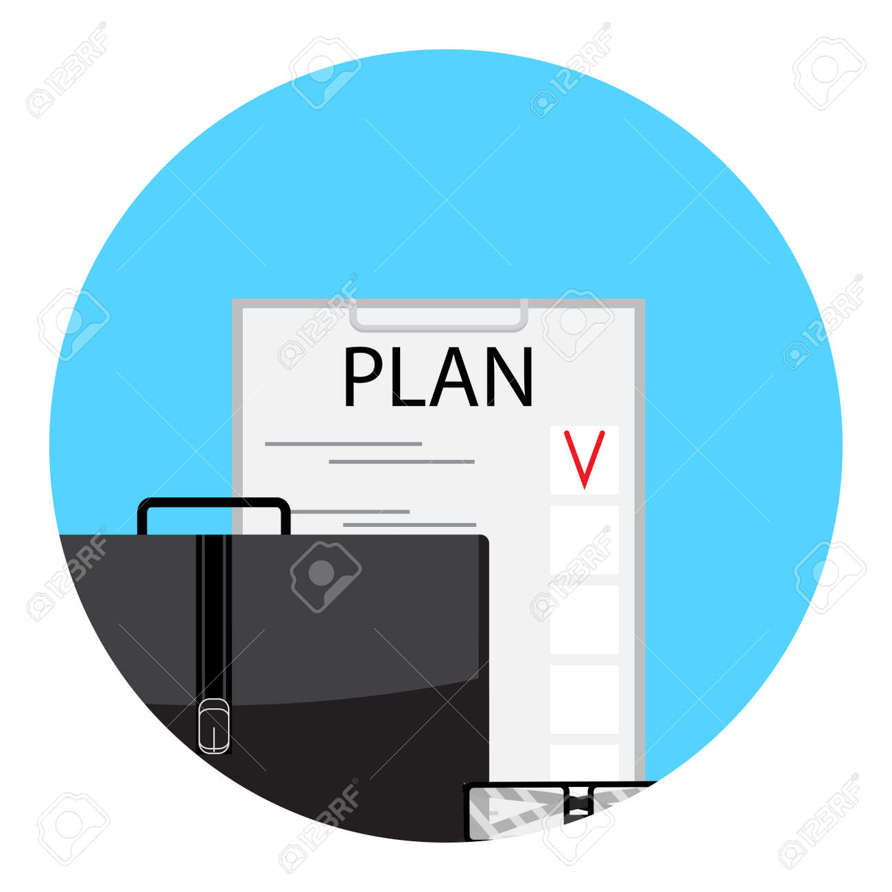 planning to do list icon checklist and post it schedule and