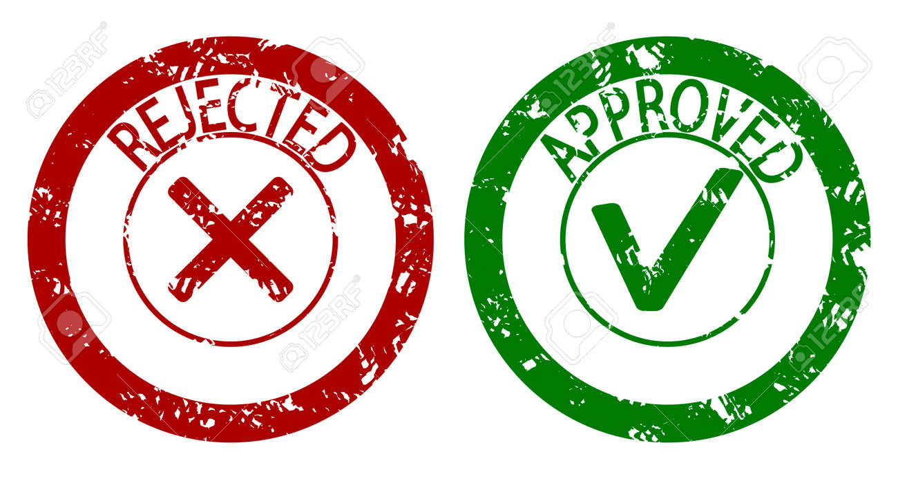 approved and rejected rubber