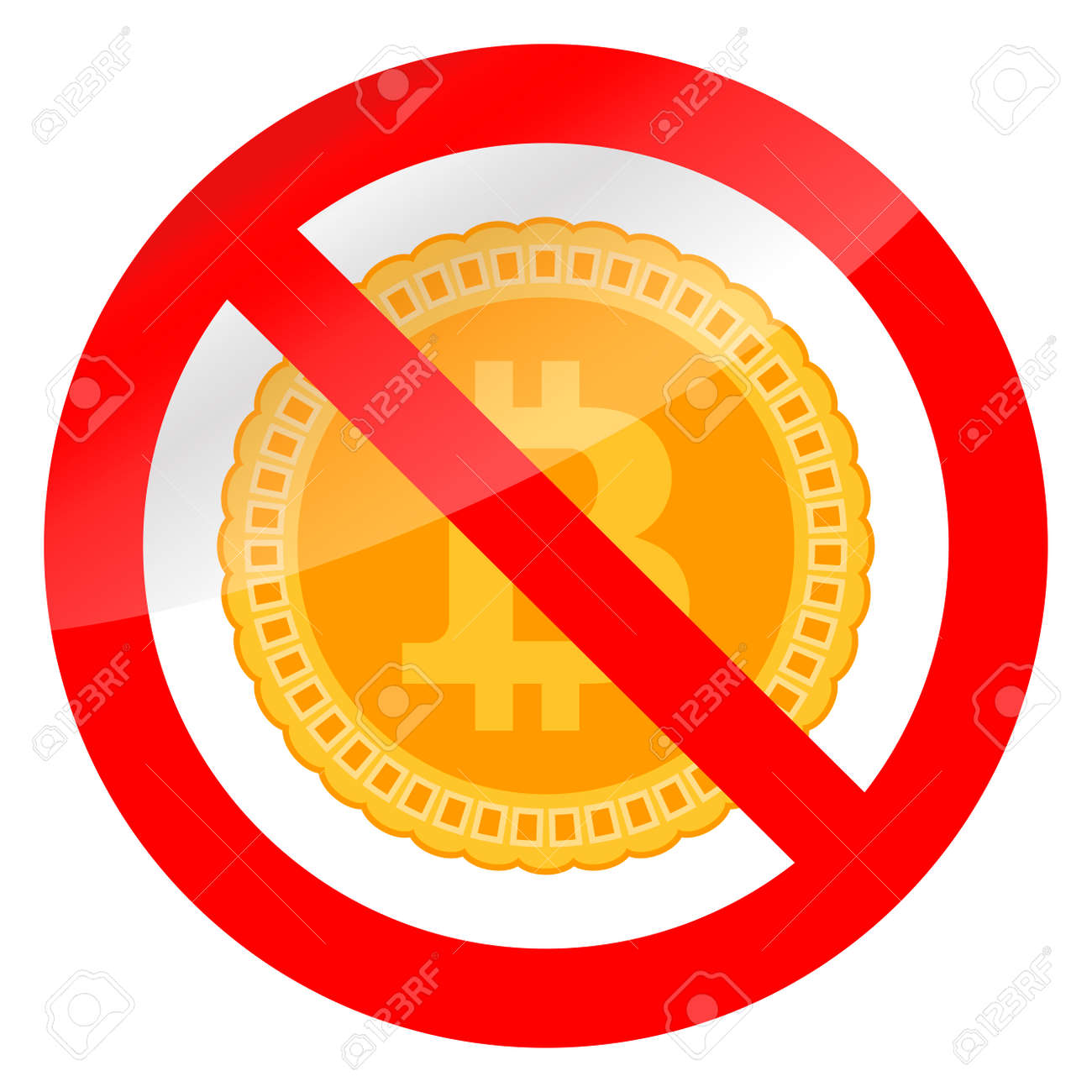비트 코인 및 암호화 금지 비즈니스 금융, 금융 금지, 전자 비즈니스 금지, 벡터 제한된 P2P 일러스트 레이션에 돈 비트 코인 없음  로열티 무료 사진, 그림, 이미지 그리고 스톡포토그래피. Image 96491633
