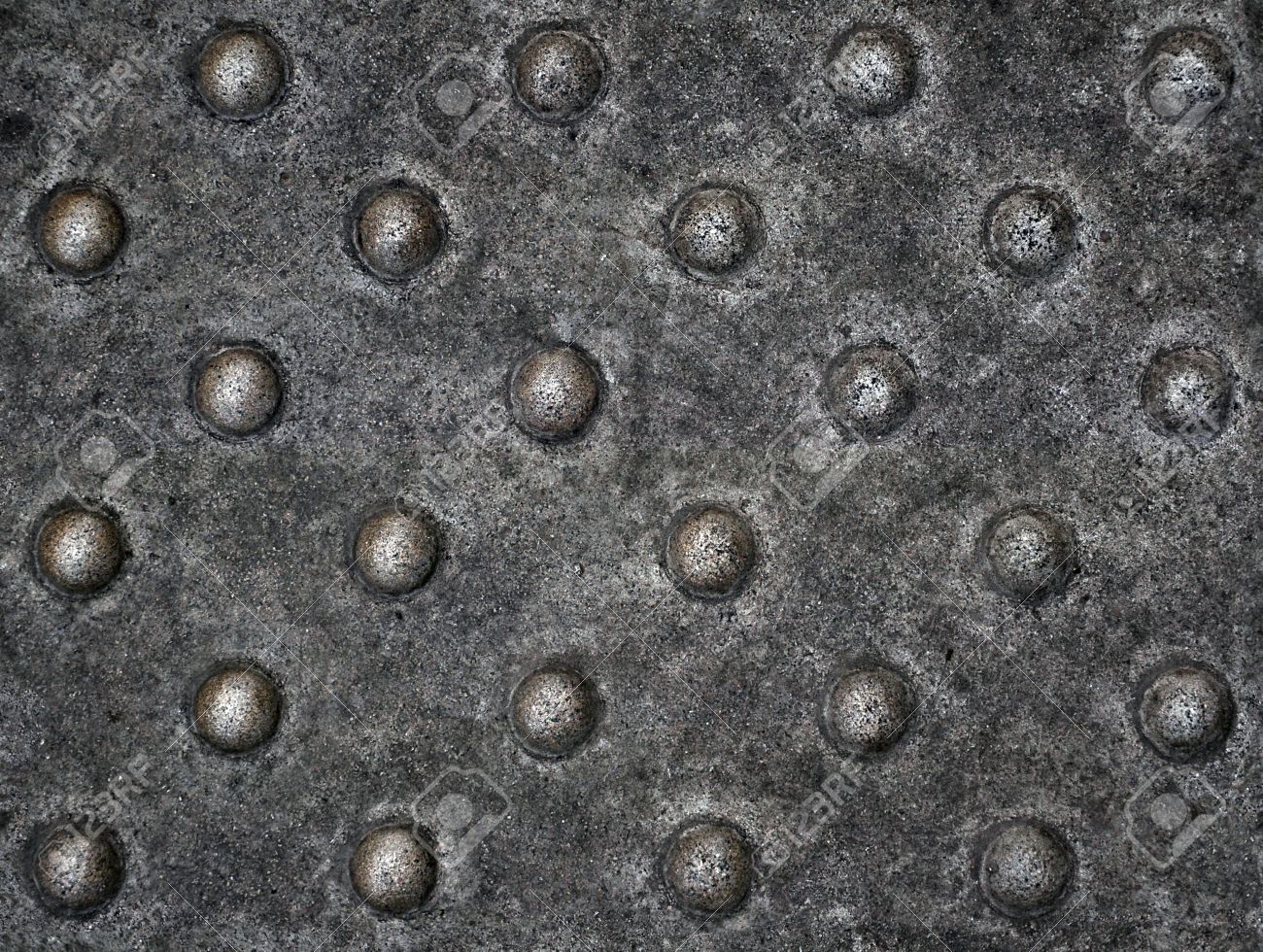 Seamless Old Metal Plate With Rivets Texture Stock Photo Picture And Royalty Free Image Image