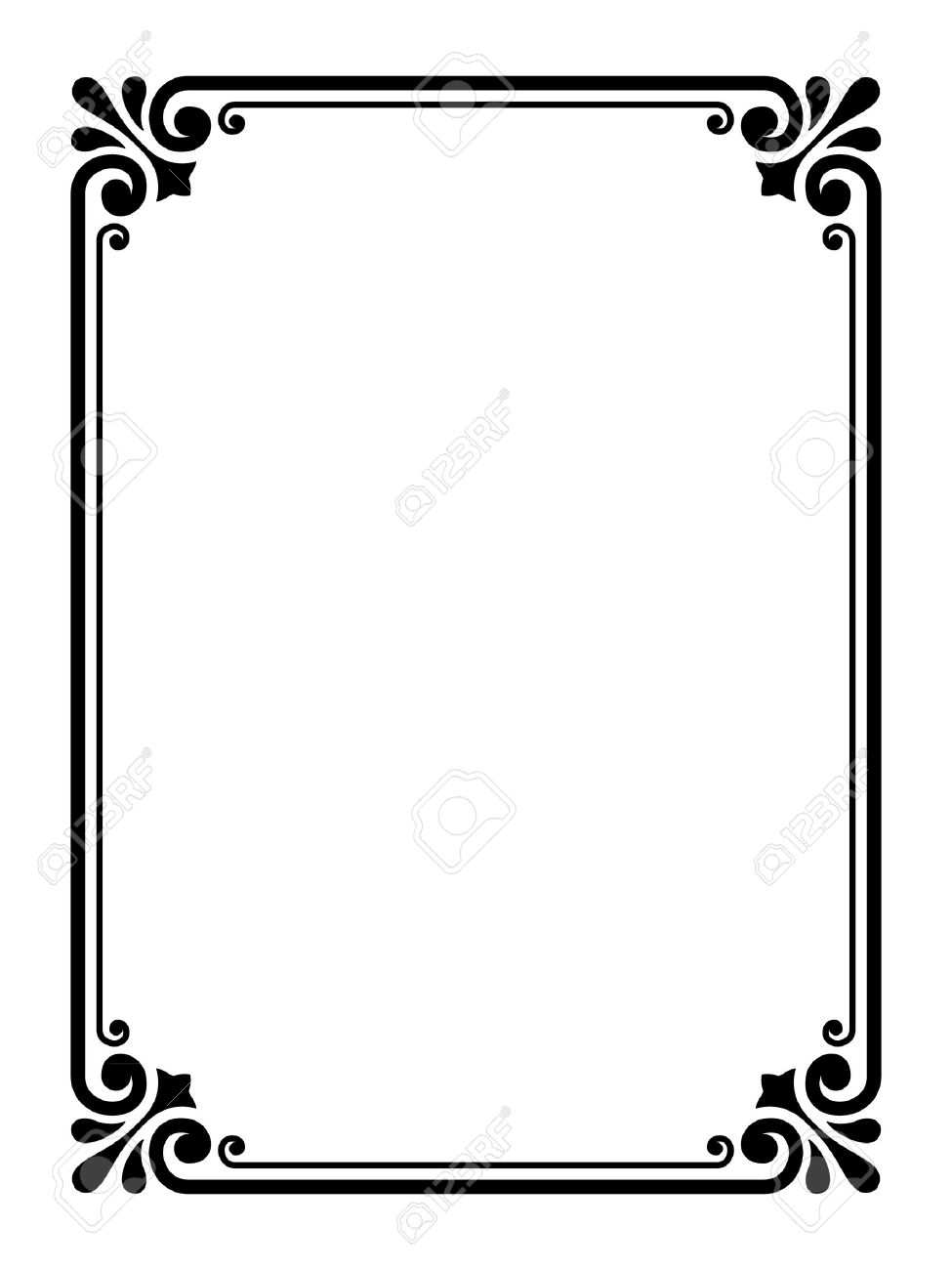 vector calligraph simples ornamentales