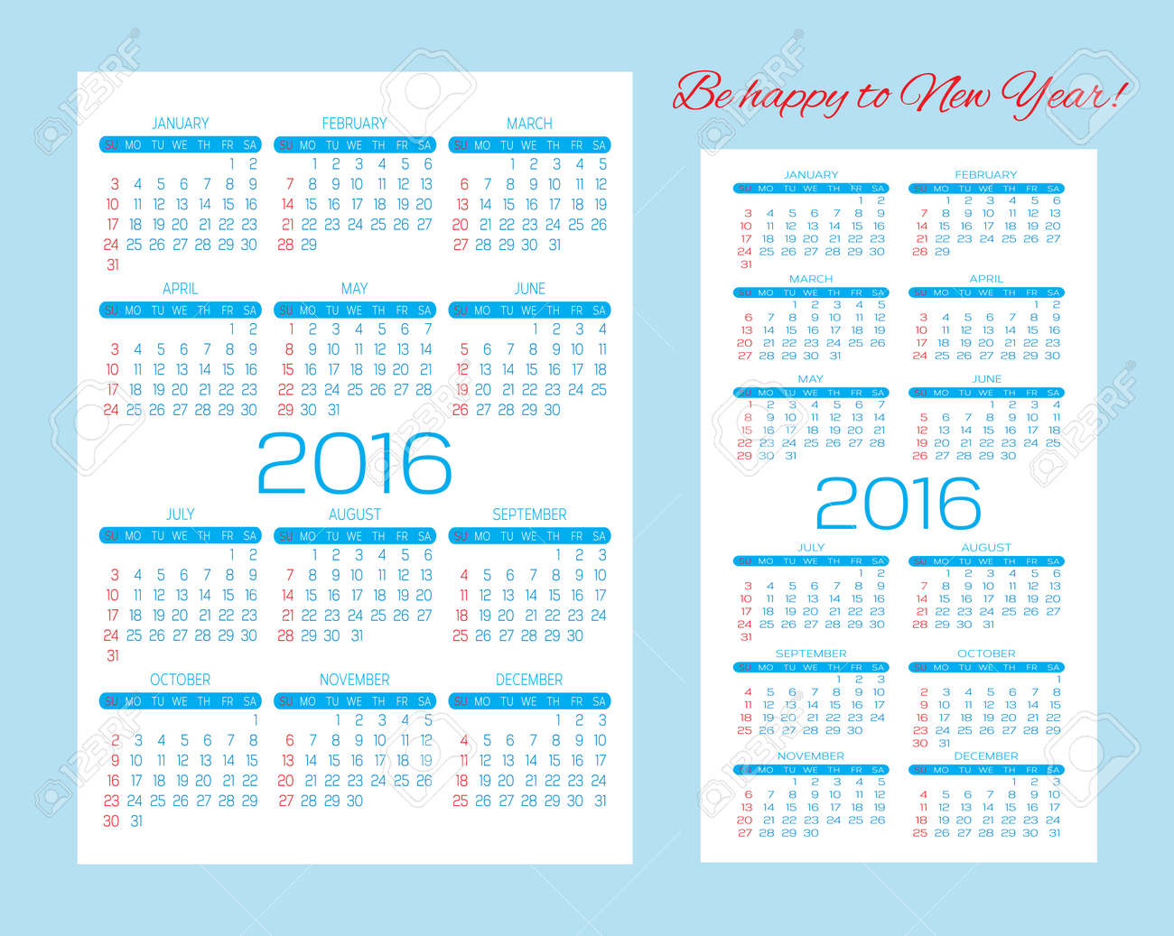 editable templates for calendars pocket calendars and business cards stock vector 47539367