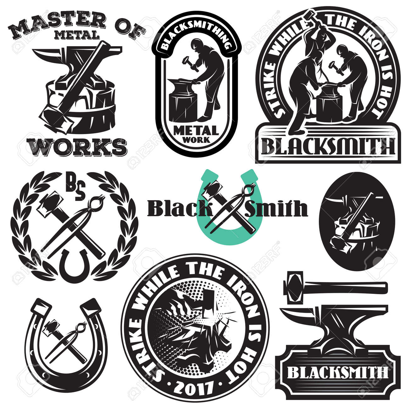 vector set of badges