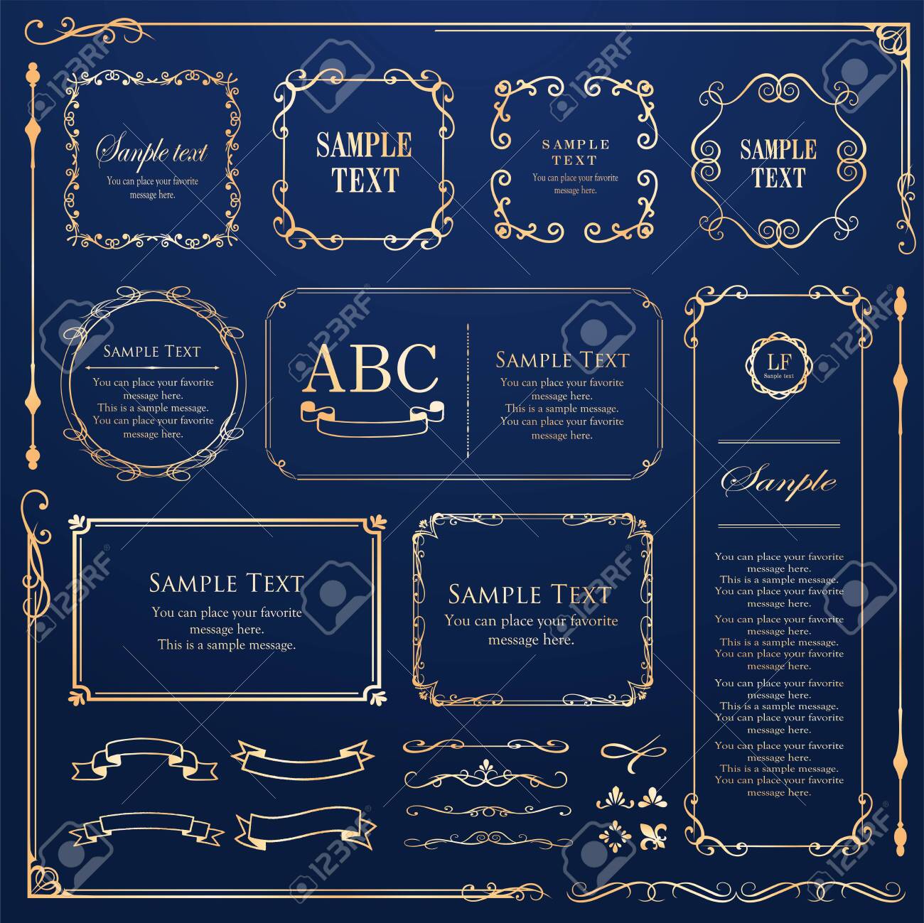 Vector set of vintage elements for design. Ornamental frames, borders, dividers, banners, arrows, monogram, corners, square, template. Pear and flower vignette. Premium gold style - 130850327 Vector set of vintage elements for design. Ornamental frames, borders, dividers, banners, arrows, monogram, corners, square, template. Pear and flower vignette. Premium gold style - 130850327