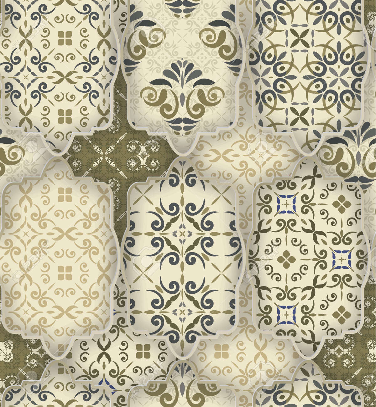 Scarica Gratis Images Motif De Patchwork Sans Couture A Carreaux Marocains De Style Gris dernière salutations