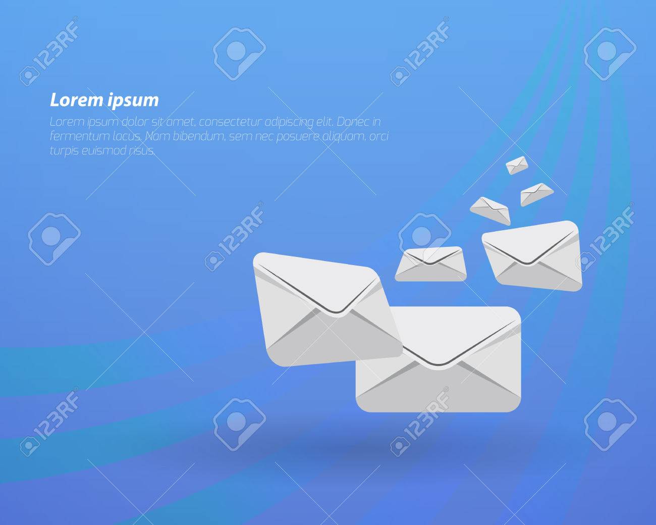 Concept De Courrier Electronique Enveloppe De Vol De Courrier Lettre De Vol Clip Art Libres De Droits Vecteurs Et Illustration Image 82167566