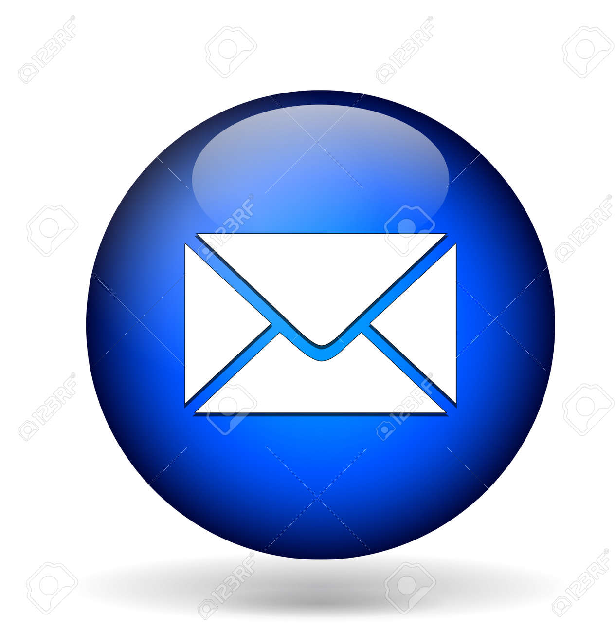 青いメール アイコン のイラスト素材 ベクタ Image