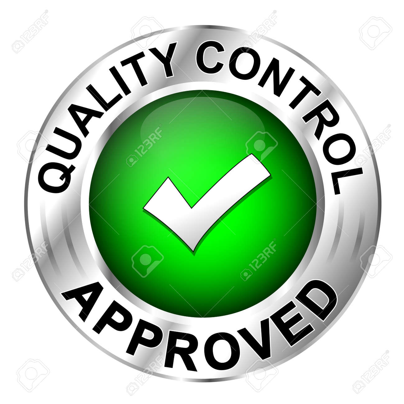 icon quality control approved royalty free cliparts vectors and