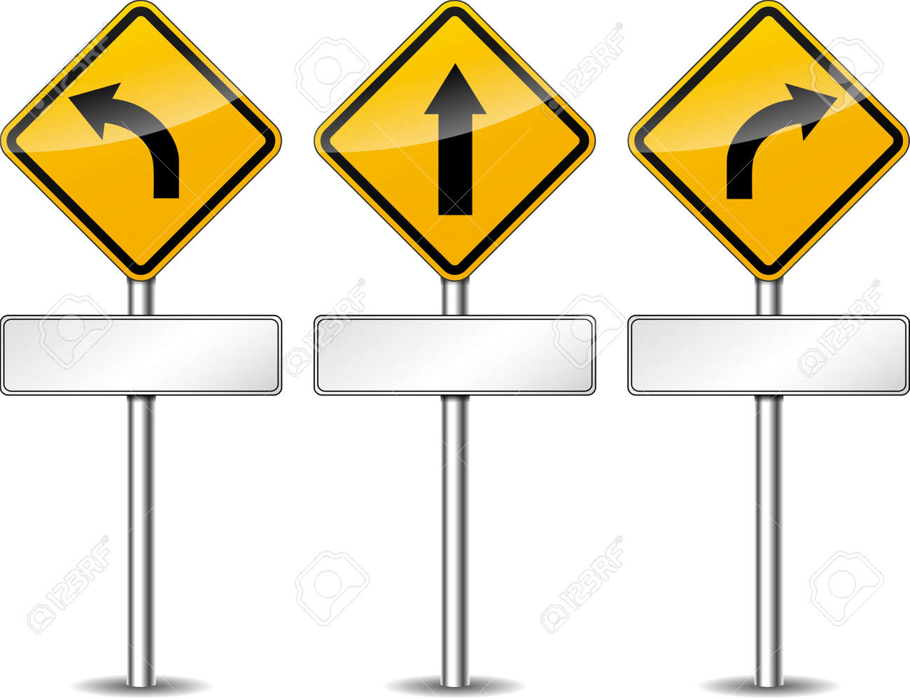 https://previews.123rf.com/images/123vector/123vector1407/123vector140700309/30288792-vector-illustration-of-directional-yellow-set-signs.jpg