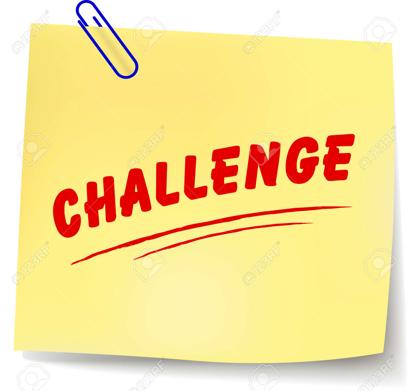 Vector Illustration Of Challenge Message On White Background Royalty Free Cliparts Vectors And Stock Illustration Image