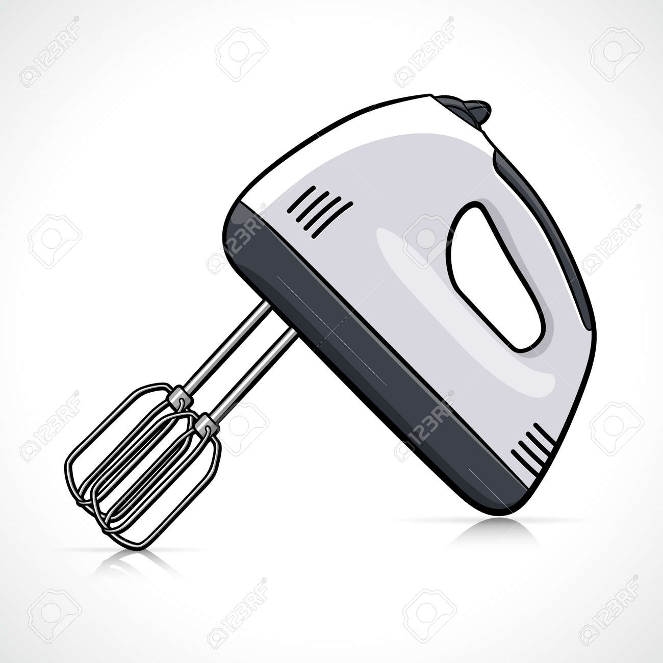 Vector Illustration Of Electric Hand Mixer Cartoon Design Royalty Free SVG,  Cliparts, Vectors, and Stock Illustration. Image 155574558., image size:1300x1300