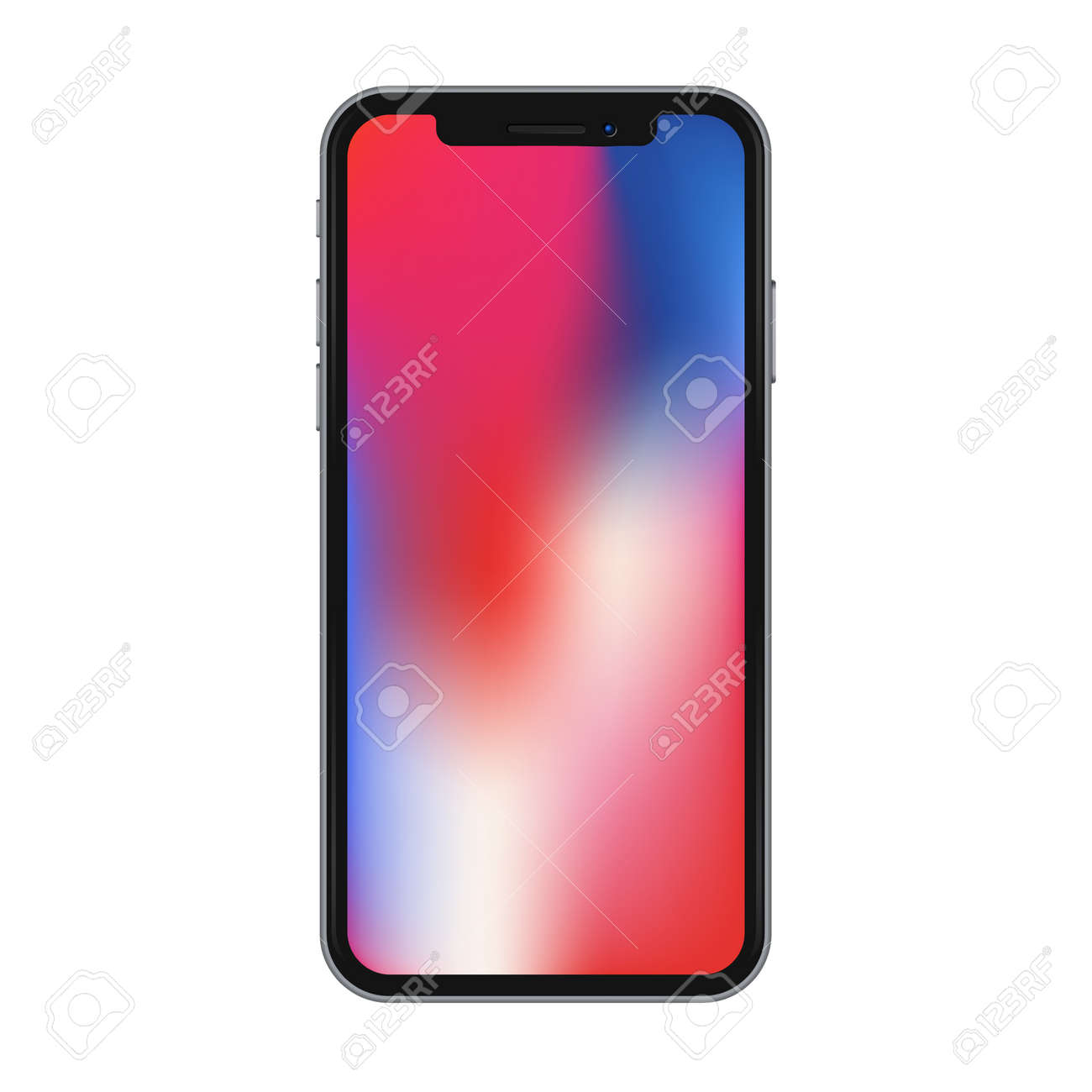 Deux Beau Concept Sur L Appareil A Ecran De Telephone Colore Et