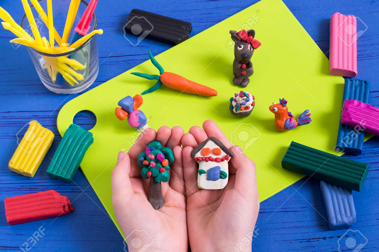 plasticine art for kids