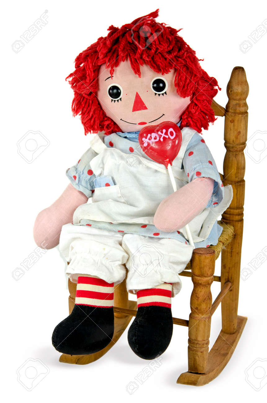 red headed rag doll