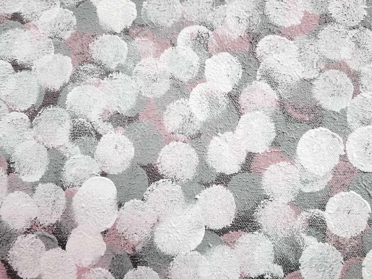 Close Up Of Gray And White With Blush Pink Polka Dot Paint Abstract Stock Photo Picture And Royalty Free Image Image