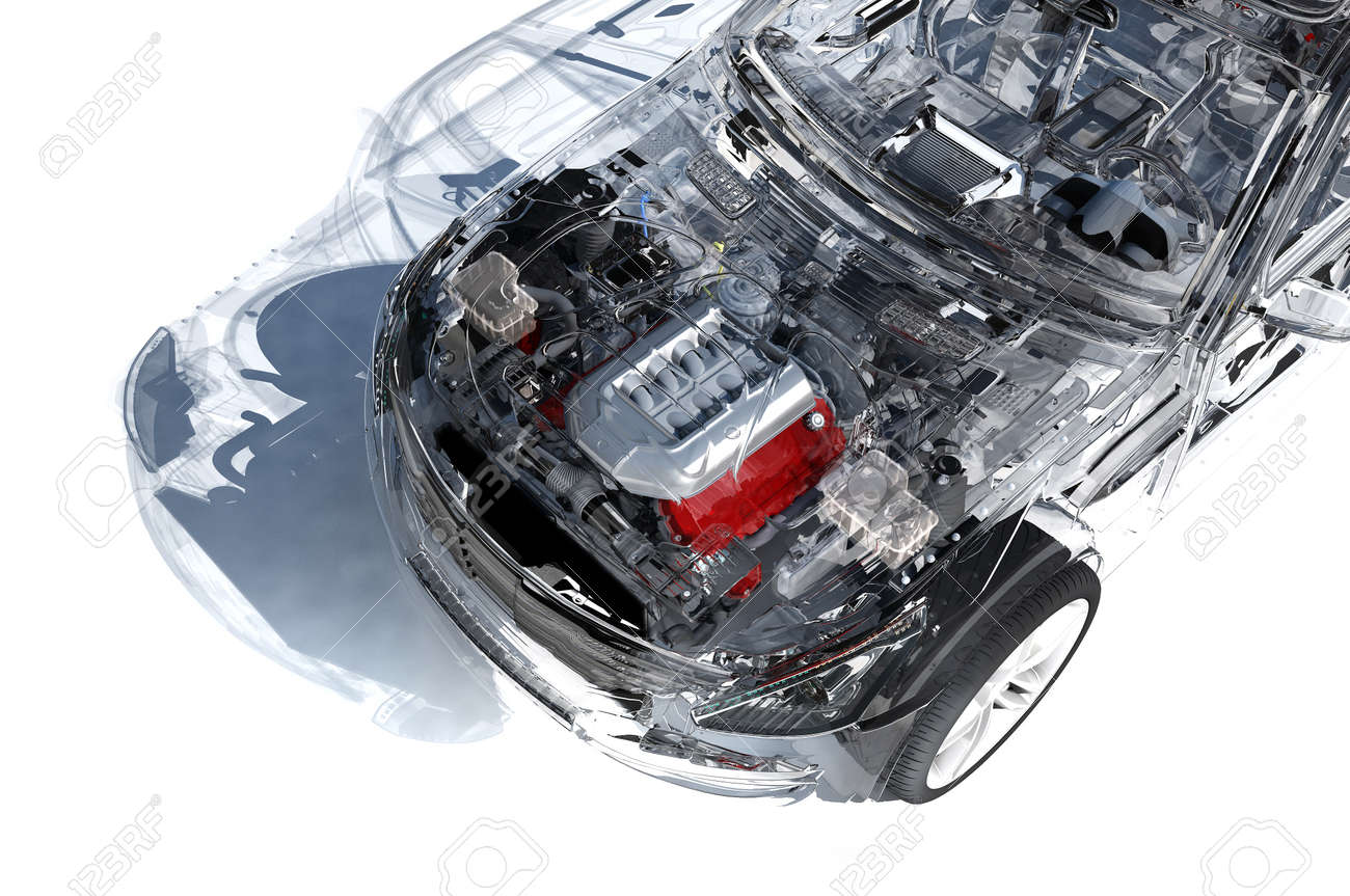 Model cars on a white background.3d render - 65806001 Model cars on a white background.3d render - 65806001