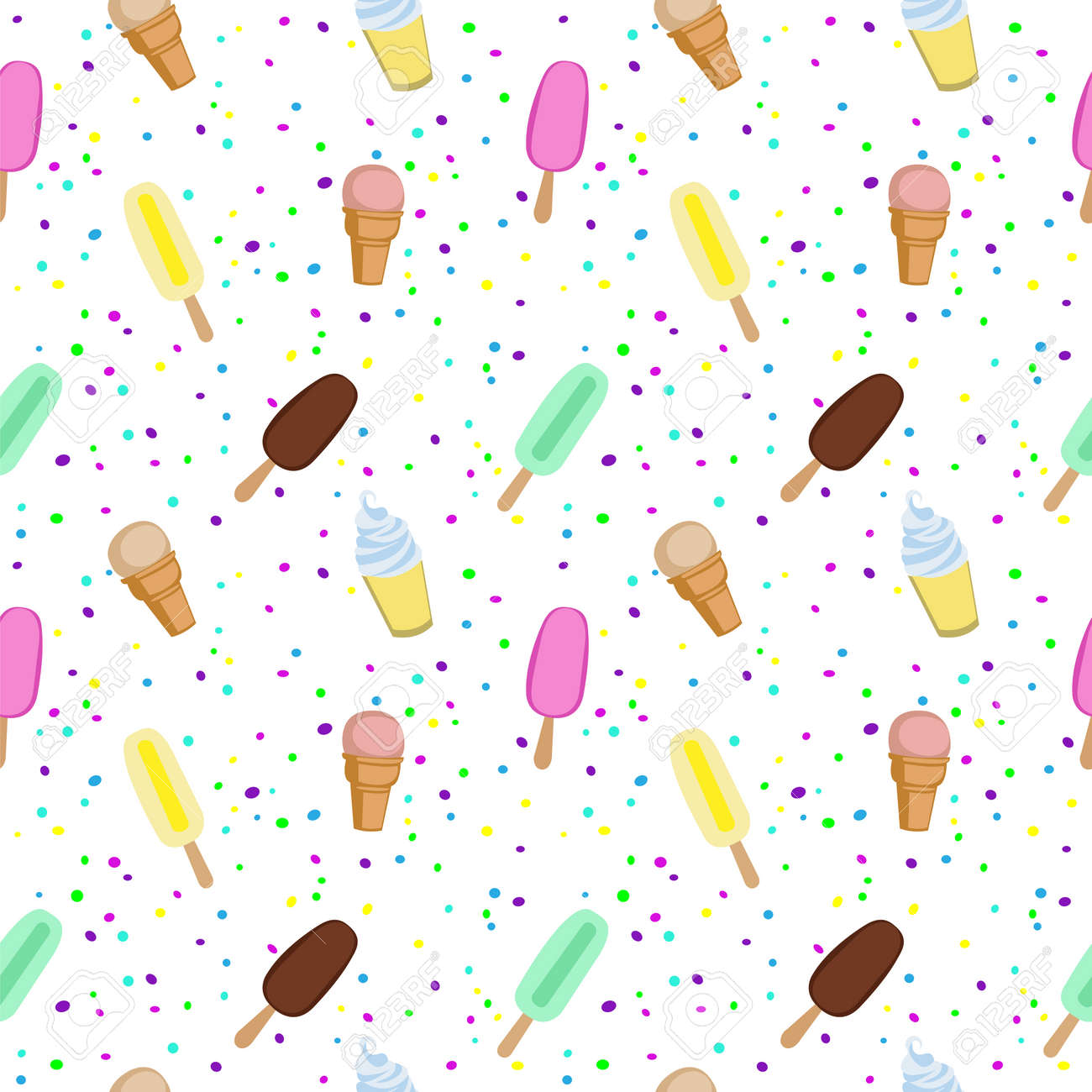 Confetti Ice Cream Pops images Confetti Ice Cream Pops pictures