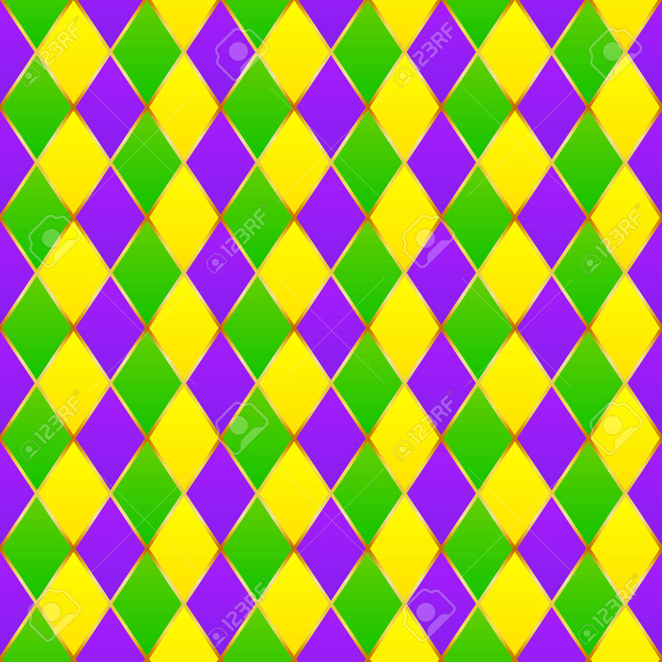 Grun Lila Gelb Raster Mardi Gras Seamless Pattern Lizenzfrei Nutzbare Vektorgrafiken Clip Arts Illustrationen Image