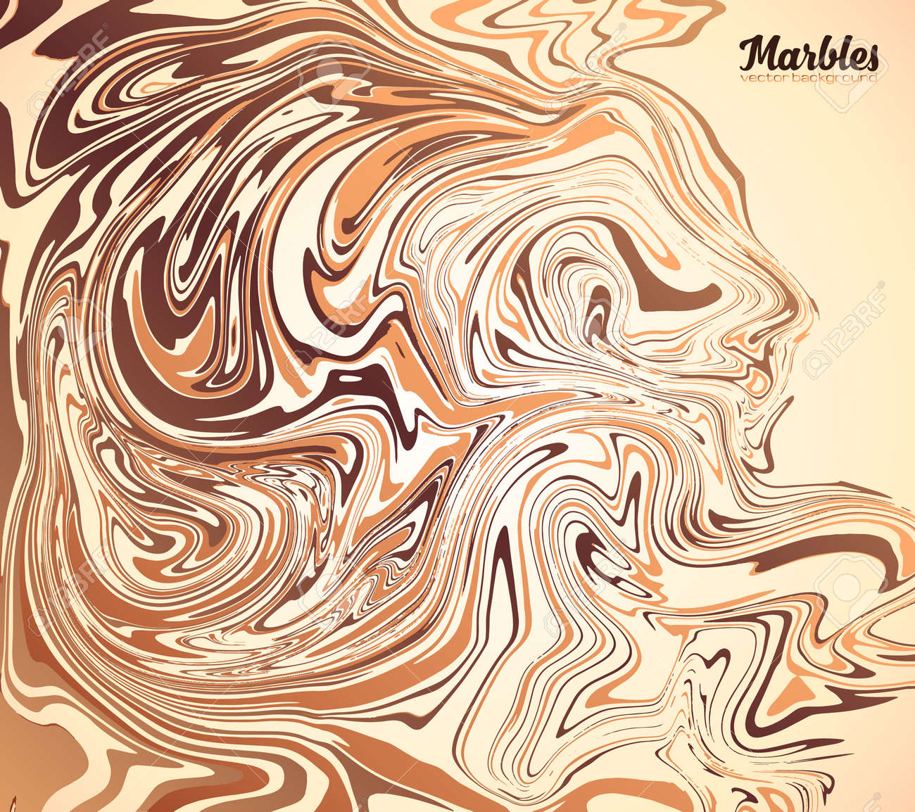 カプチーノ コーヒー チョコレート ミルク色ベクトル大理石の背景 のイラスト素材 ベクタ Image