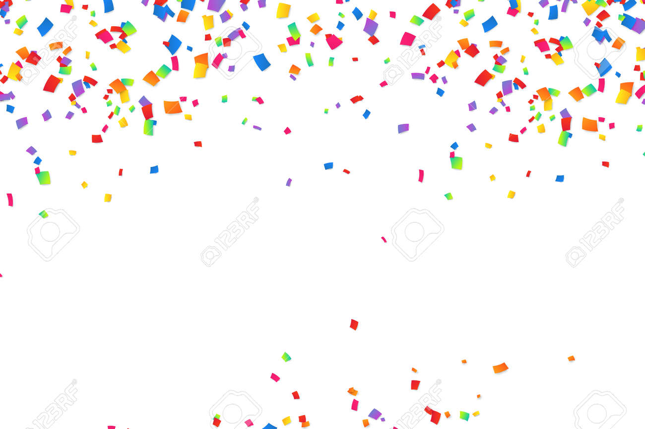 bright colorful vector confetti