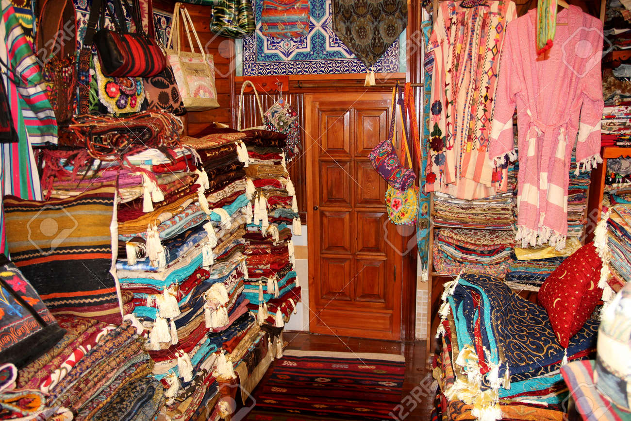 FETHIYE TURKEY 31ST MAY 2017A Traditional Turkish Carpet Shop In Fethiye FETHIYE TURKEY 31ST MAY 2017A Traditional Turkish Carpet Shop In Fethiye