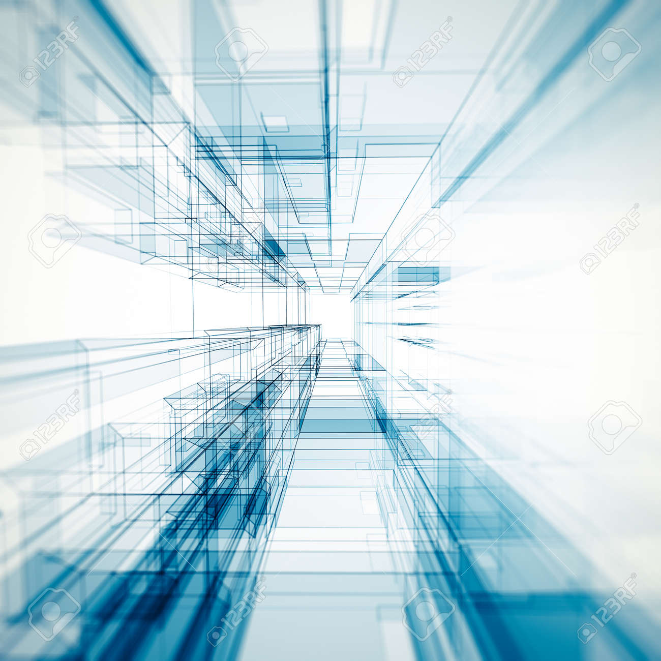Arquitectura Diseño De Fondo Abstracto Arquitectura Y 3d Modelo De ...