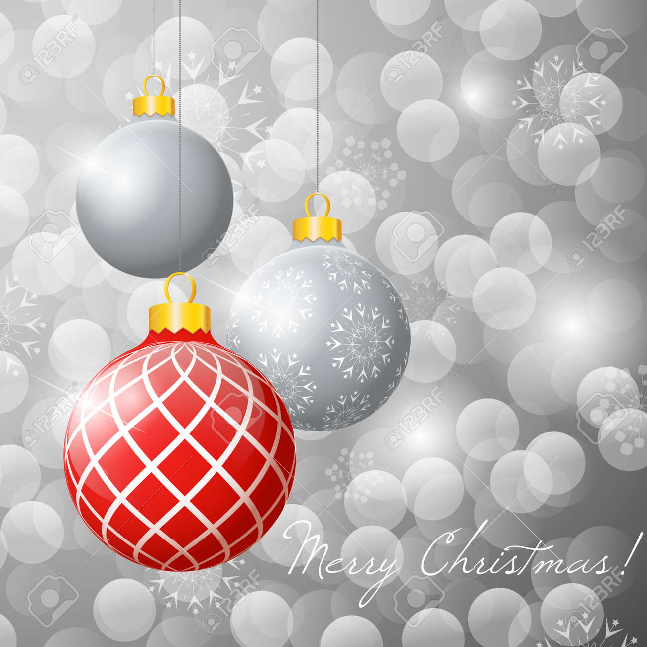 Natale Glitter Immagini.Vettoriale Illustrazione Appendere Palline Multicolore Di Natale Su Glitter Sfondo Buon Natale Image 32843035