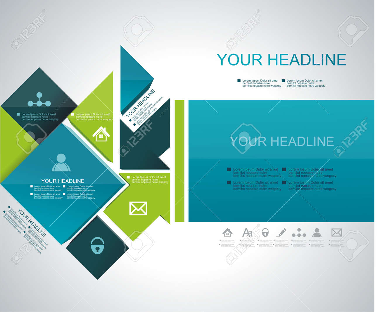 vector brochure flyer magazine cover web page poster template