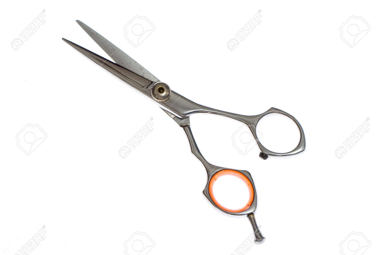professional haircut scissors stock