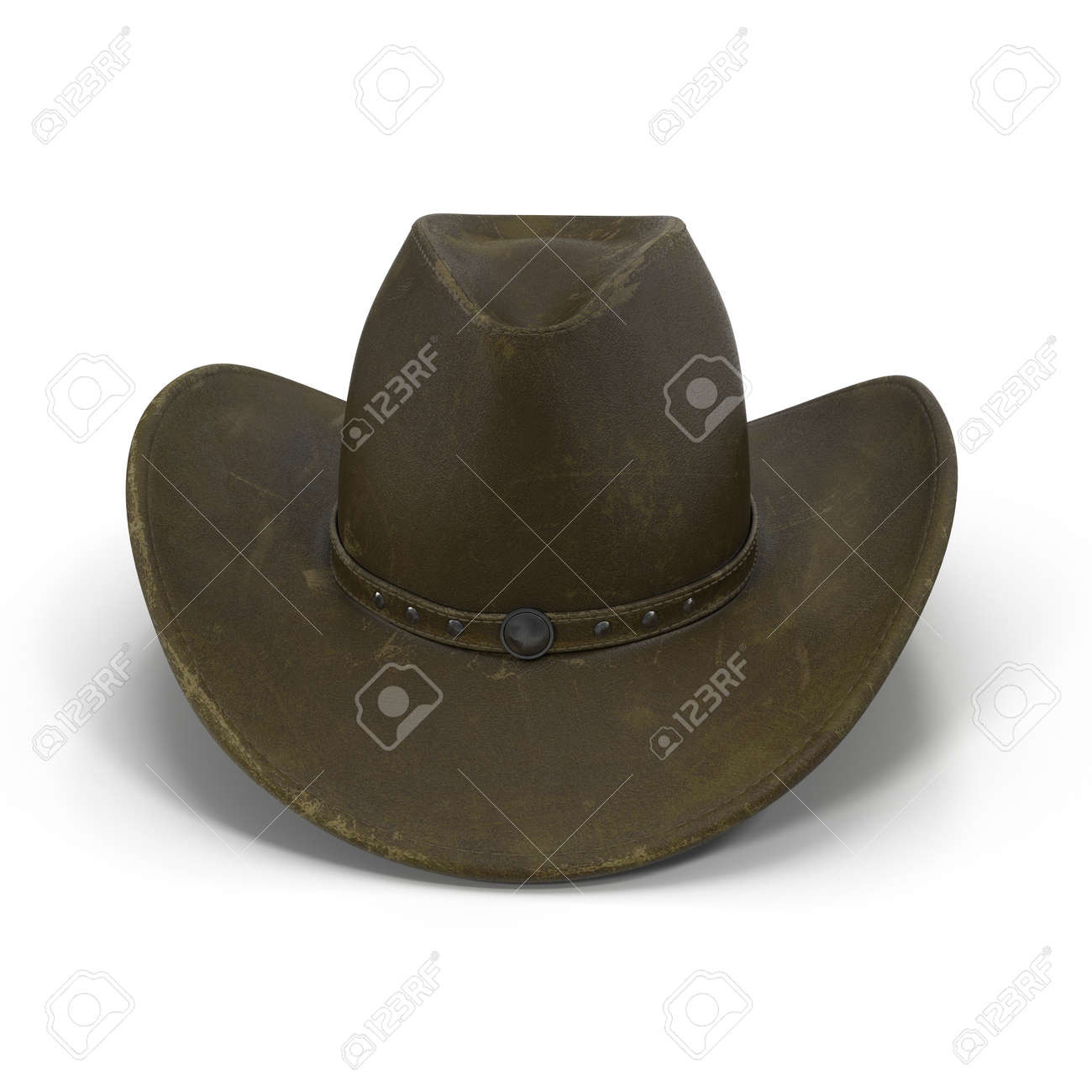 old leather hat