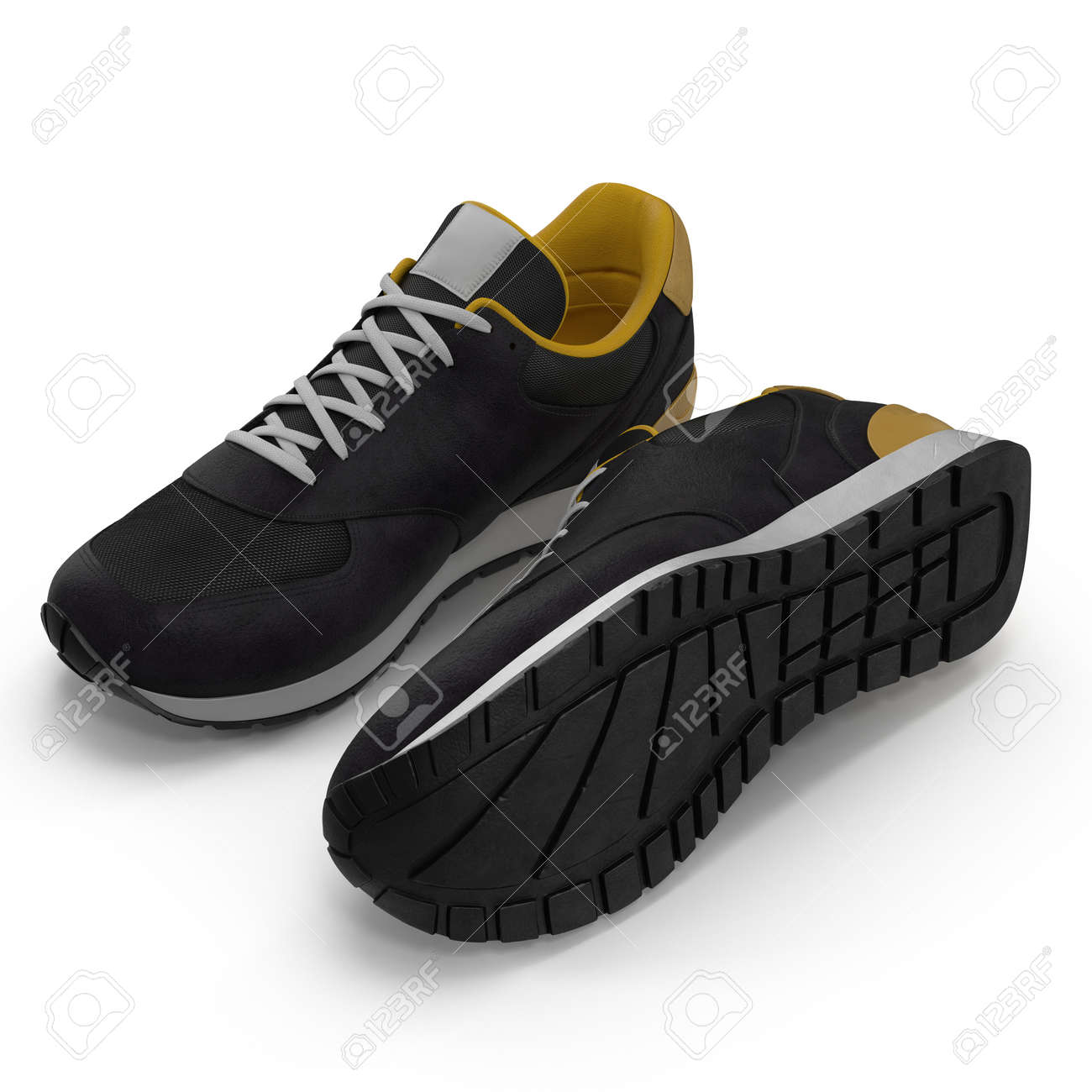 Aislado En Sin Nueva De Zapatilla 3d Entrenador MarcaO BlancoIlustración Deporte I7ygvf6Yb