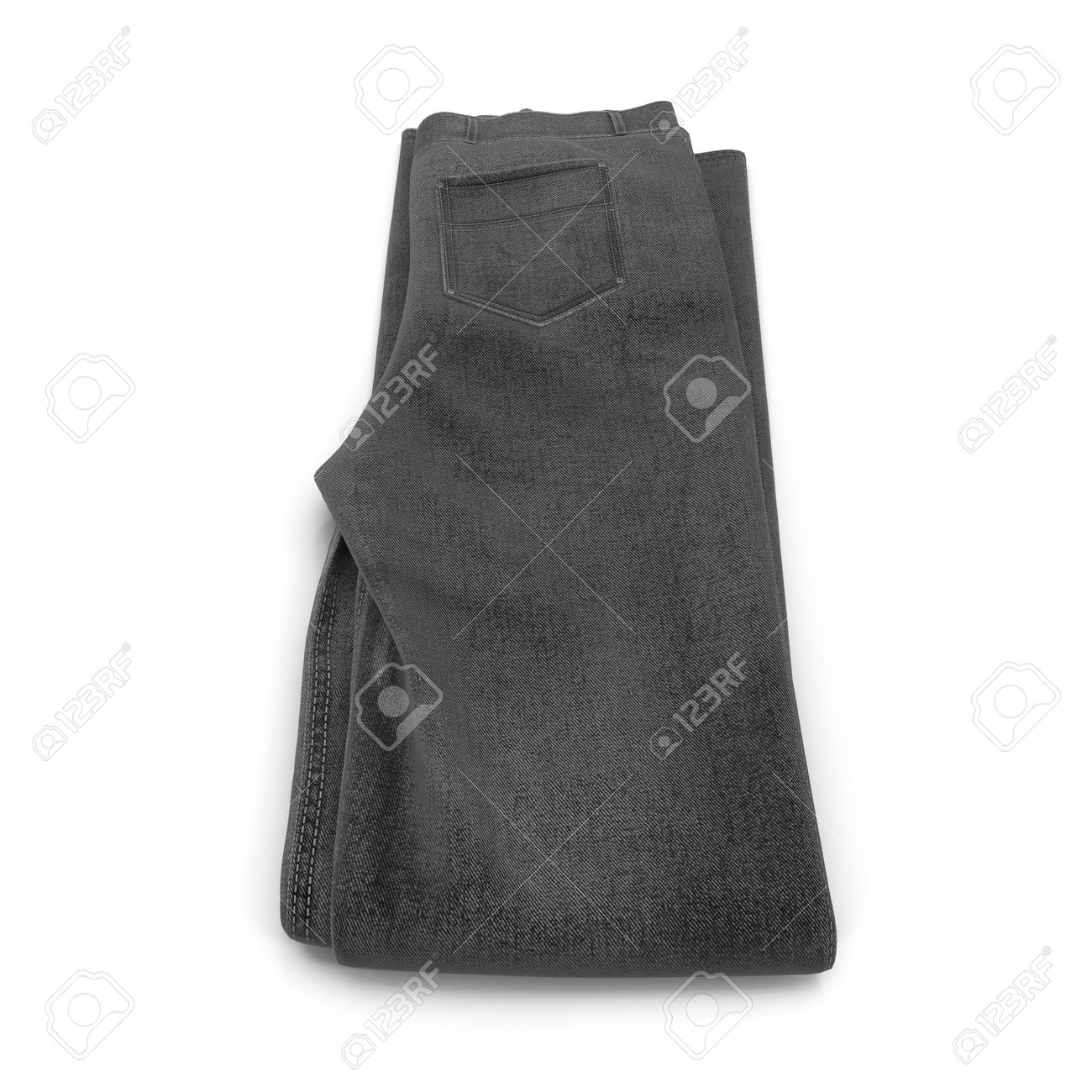 folded black jeans