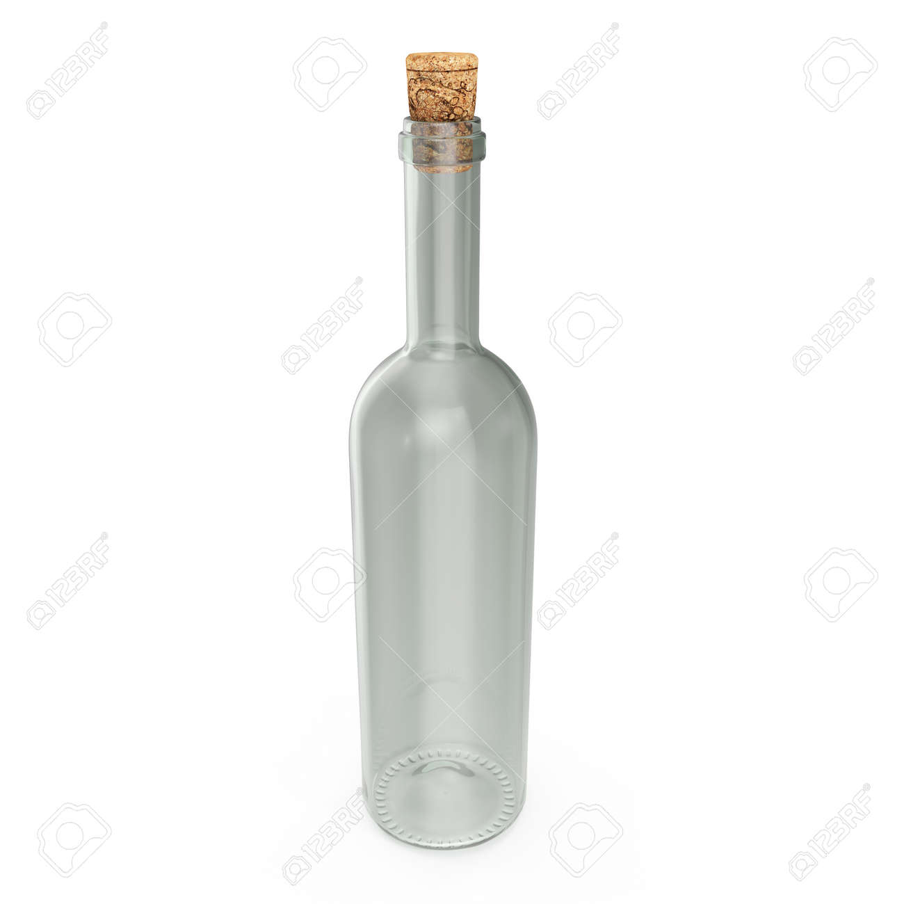 Download Empty Wine Bottle With Cork On White 3d Illustration Stock Photo Picture And Royalty Free Image Image 103683335 Yellowimages Mockups