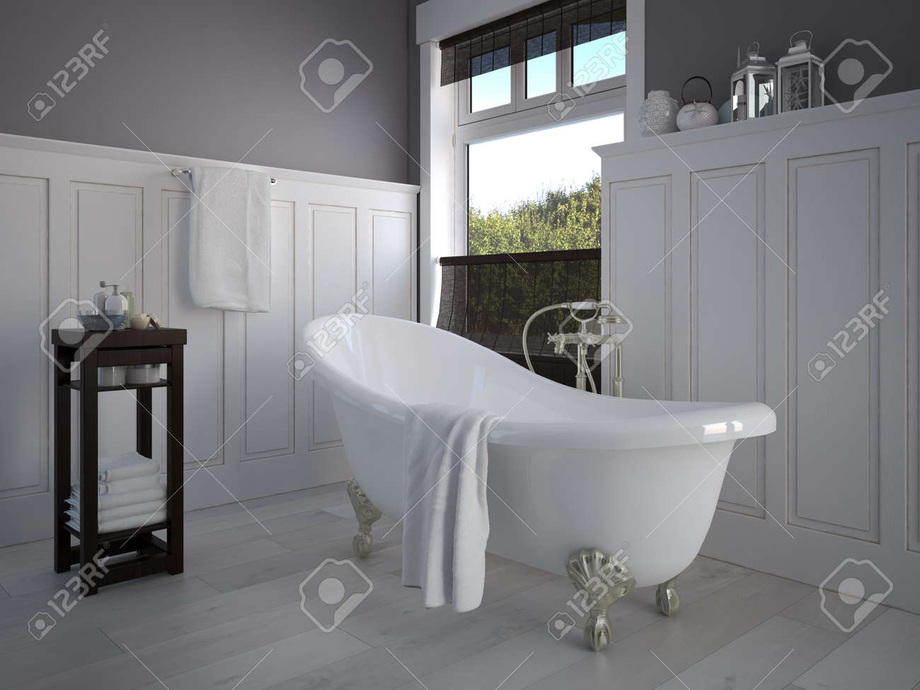Idee Salle De Bain Baignoire Ilot ~ vintage salle de bain de couleur beige avec un g nie sanitaire or Idee Salle De Bain Baignoire Ilot ~ vintage salle de bain de couleur beige avec un g nie sanitaire or