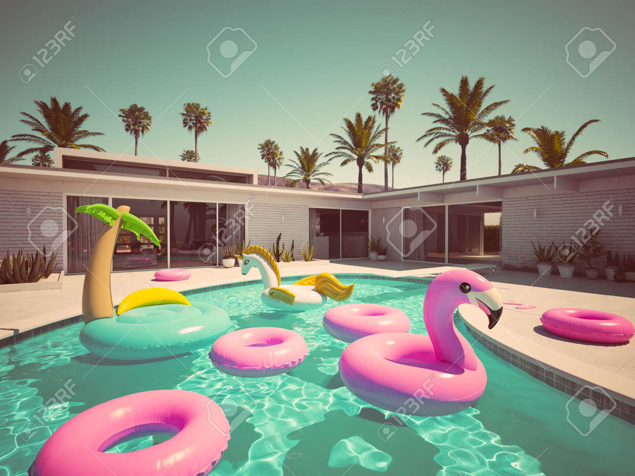 different pool floats