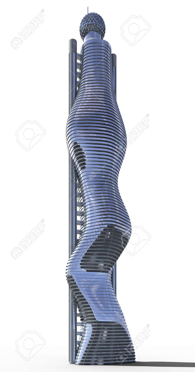 Futuristic city architecture of skyscraper with the isolation work path included in the jpg file, for science fiction or fantasy backgrounds - 50643245 Futuristic city architecture of skyscraper with the isolation work path included in the jpg file, for science fiction or fantasy backgrounds - 50643245