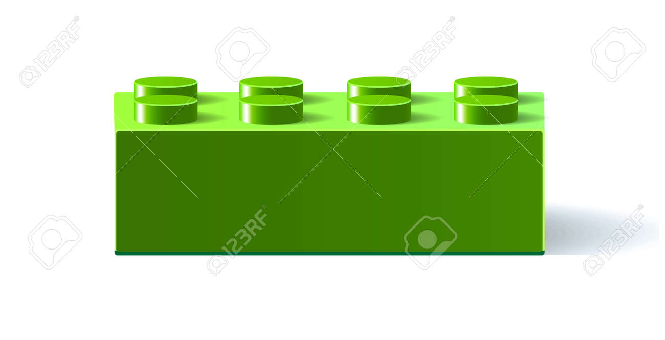 Green icon Lego. 3D Lego. Constructor. Building block toy. Green building block toy with shadow. Isolated on white background. Vector illustration Eps10 file. - 95763006 Green icon Lego. 3D Lego. Constructor. Building block toy. Green building block toy with shadow. Isolated on white background. Vector illustration Eps10 file. - 95763006