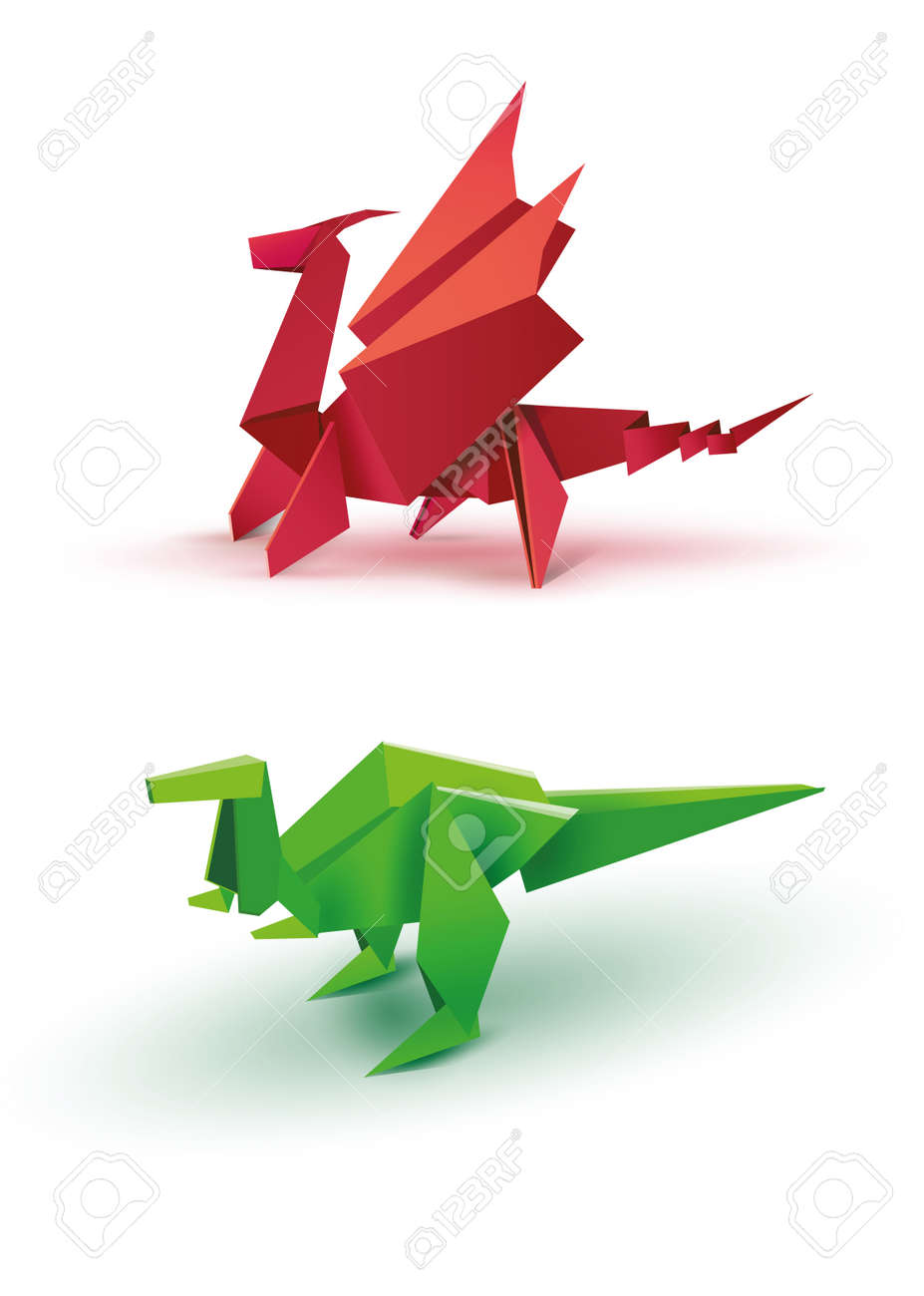 Origami Origami Dragon Origami Dinosaur Origami Dragon And