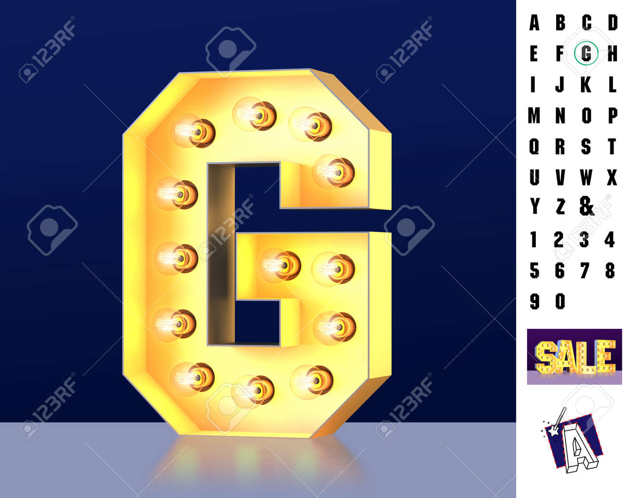Letter G From Alphabet Glowing Letter G Bulb Type G 3d Illuminated Stock Photo Picture And Royalty Free Image Image