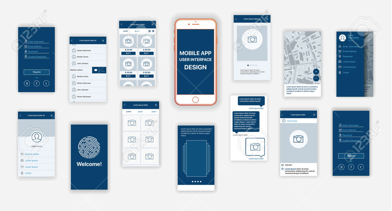 mobile app user interface design a mobile application interface app interface