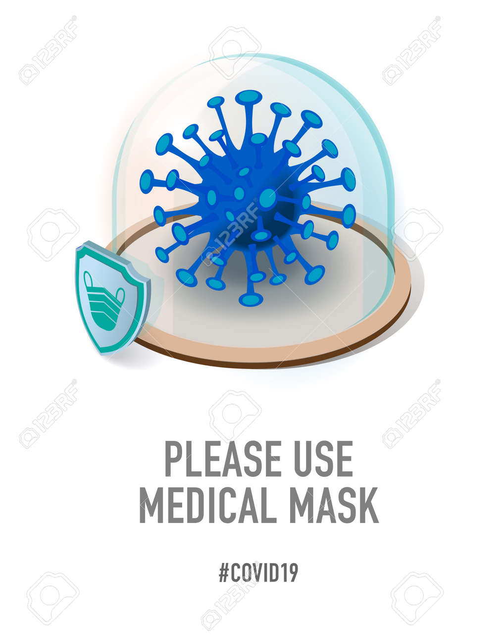 Please use medical mask. Creative typography poster concept for quarantine against epidemic covid-19. Warning illustration on white background. - 144124990 Please use medical mask. Creative typography poster concept for quarantine against epidemic covid-19. Warning illustration on white background. - 144124990
