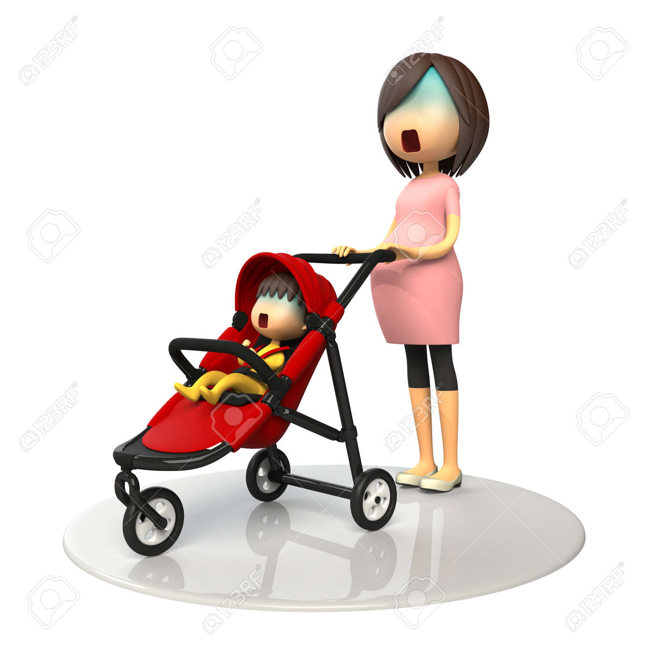 妊娠中の女性と赤ちゃんのバギー の写真素材 画像素材 Image 妊娠中の女性と赤ちゃんのバギー の写真素材 画像素材 Image