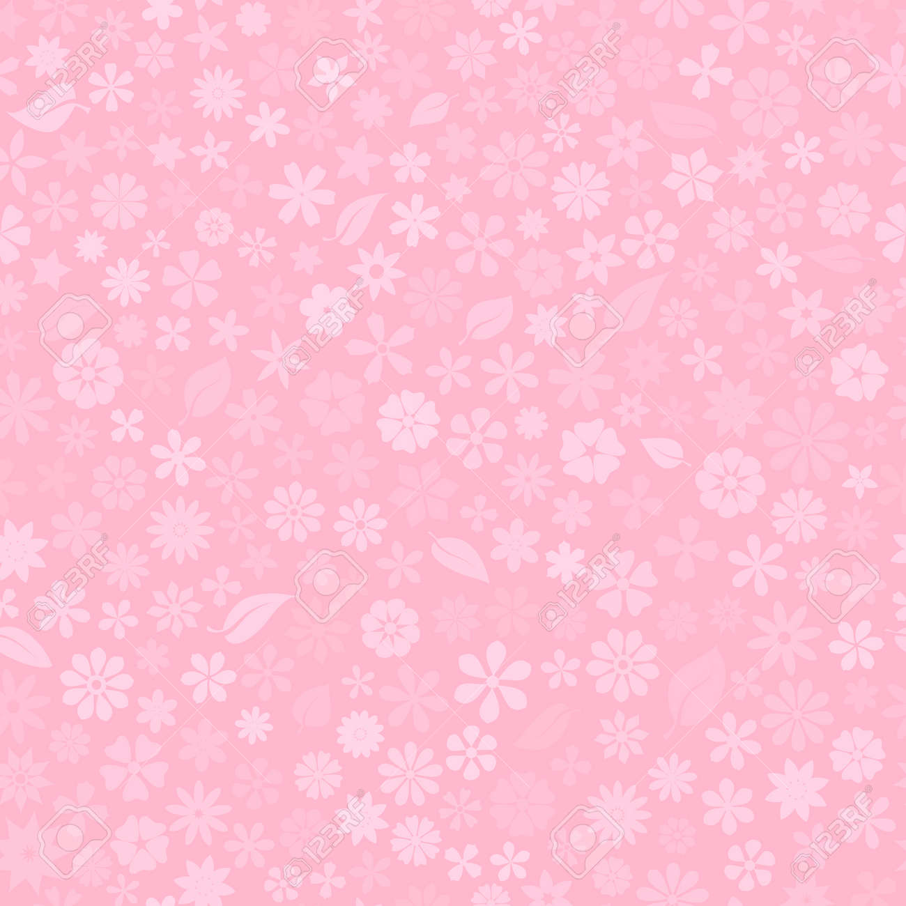 Seamless pattern with floral texture of small flowers in pink colors - 141989637 Seamless pattern with floral texture of small flowers in pink colors - 141989637
