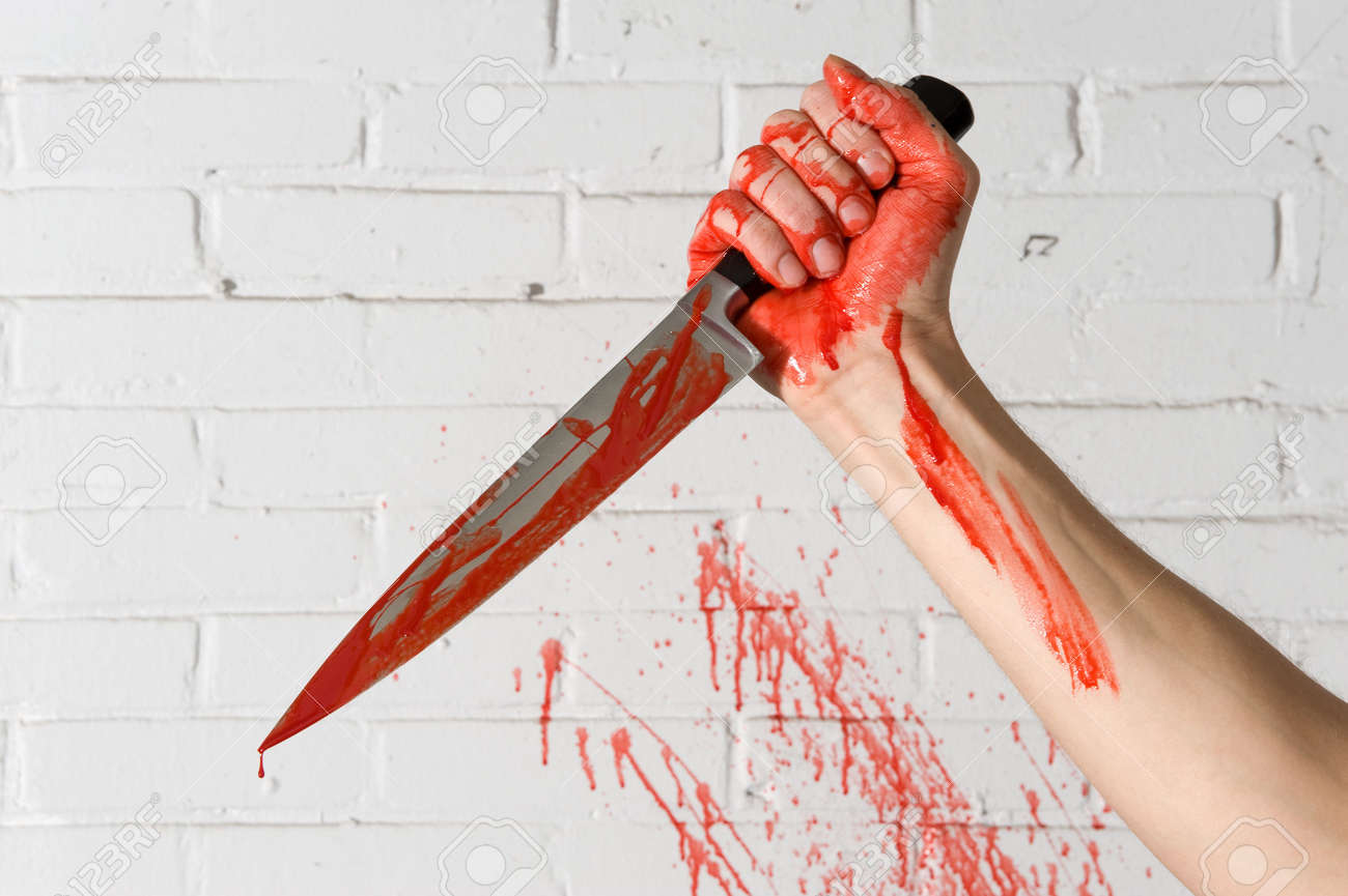 Image result for knife with blood