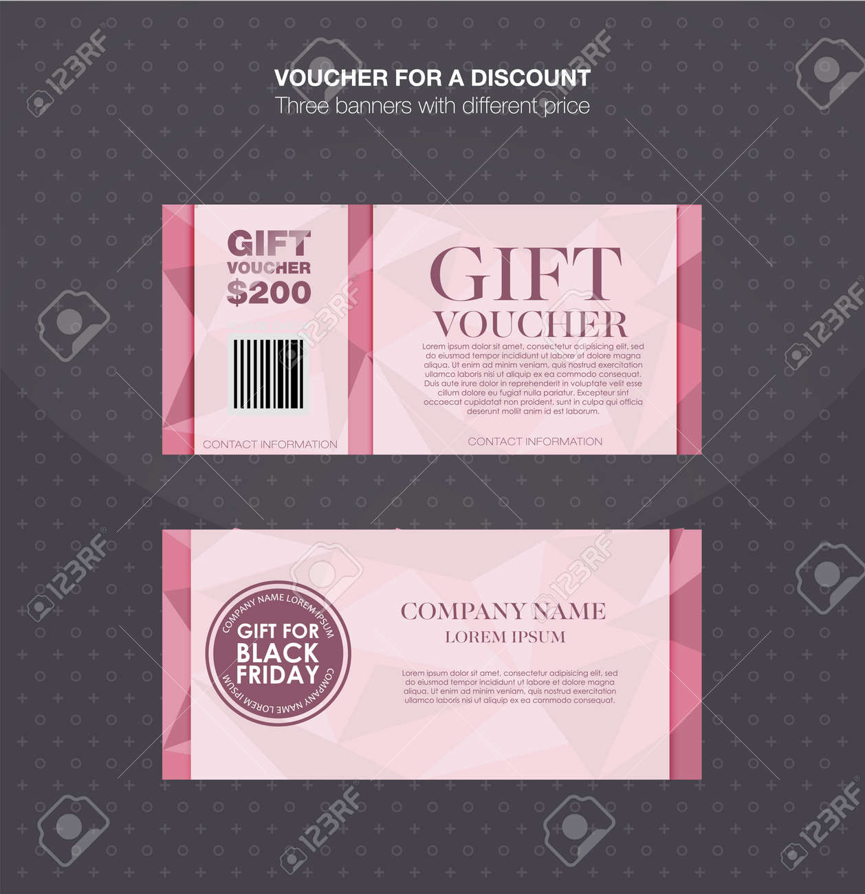 gift voucher template discount card cash coupon gift certificate