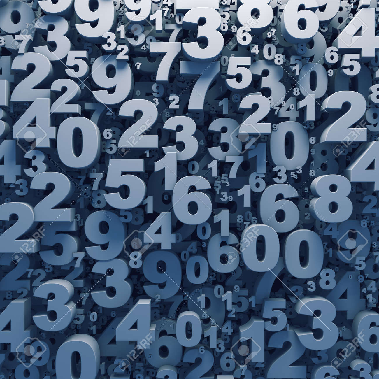 Abstract 3d Numbers Background Computer Generated Render Stock Photo Picture And Royalty Free Image Image 24116540