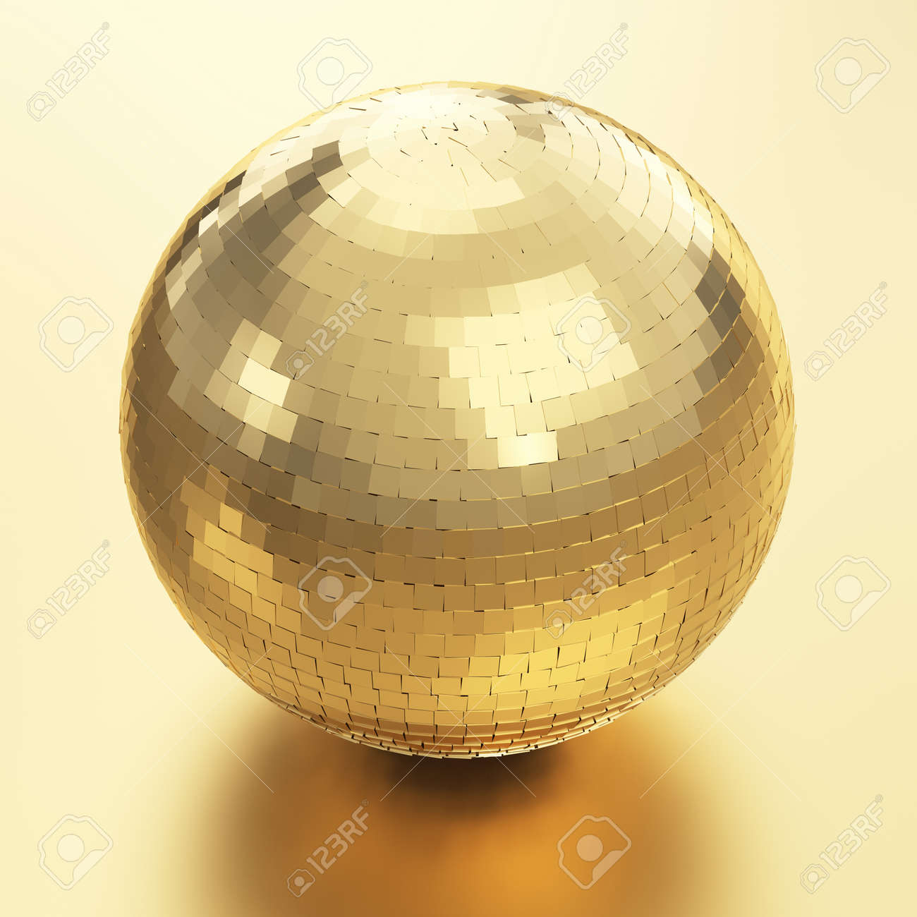 Disco Ball 3d Render On Golden Background Stock Photo Picture And Royalty Free Image Image 24117218
