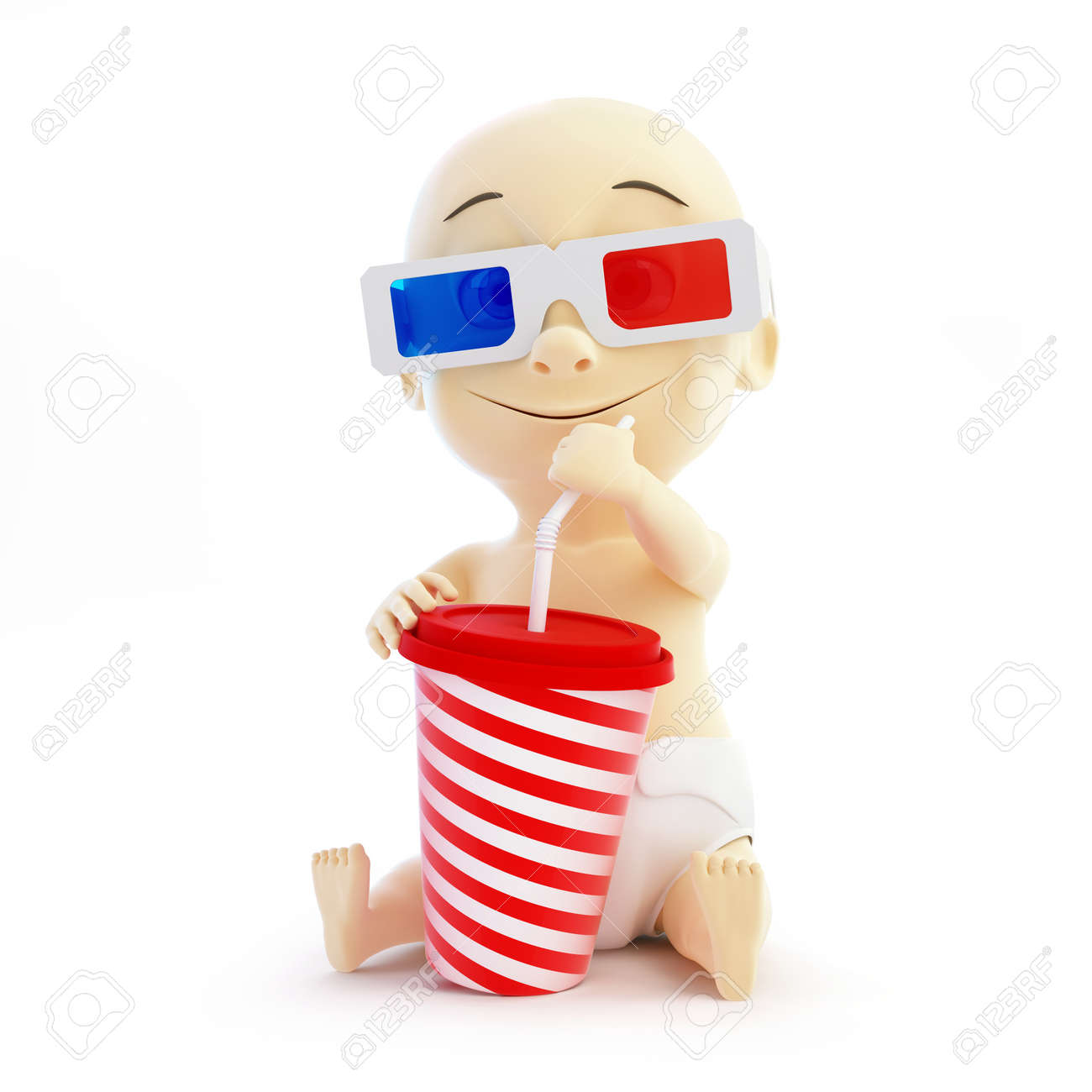 Bebe Cine 3d Gafas Sobre Fondo Negro Fotos Retratos Imagenes Y Fotografia De Archivo Libres De Derecho Image