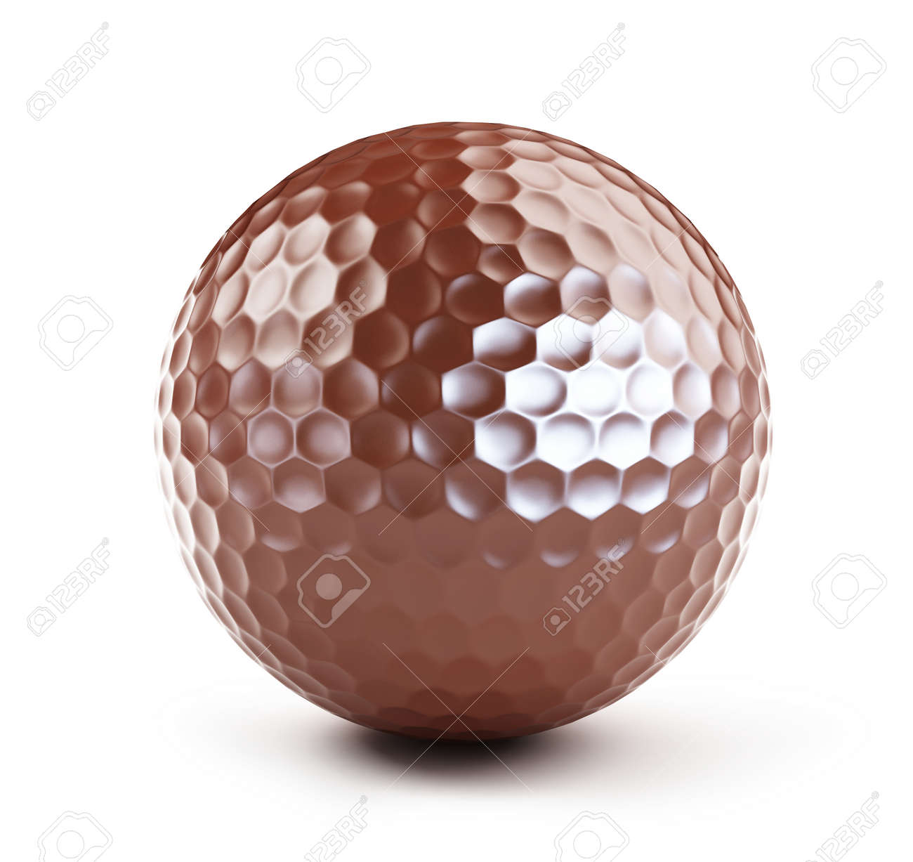 チョコレートのゴルフ ボール の写真素材 画像素材 Image