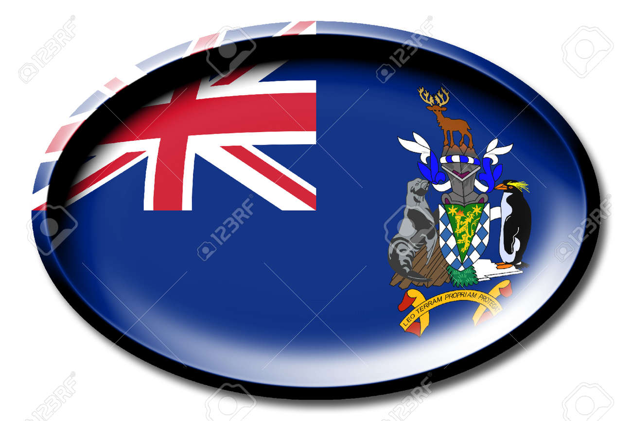 サウスジョージア サウスサンドウィッチ諸島の旗 の写真素材 画像素材 Image